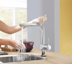 Смеситель для кухонной мойки Grohe Minta Touch 31360001 / 31360DC1 сенсорный, хром