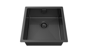 Кухонная мойка Zorg ZRN 4545 / 4555 Premium PVD Gunblack, 45х45, графит