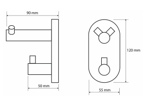 Крючок Bemeta Omega 104405222 тройной
