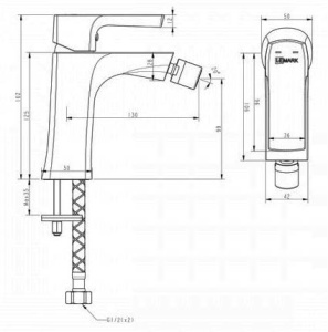 Смеситель для биде Lemark Ursus LM7208BL