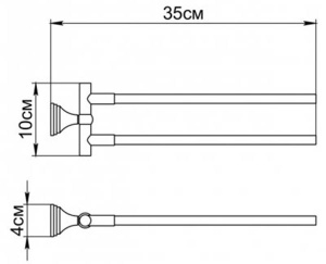 Держатель для полотенец Fixsen Laguna GR-7802A