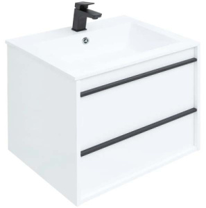 Тумба под умывальник Aquanet Lino 60 / 70 / 80 / 90 белый матовый, 60, белый матовый