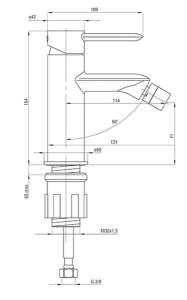 Смеситель для биде Deante Kalia BGK 031M