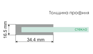 Душевая шторка на ванну Wasserkraft Leine 35P01-80WHITE