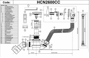 Сифон для ванны McAlpine HCN2600CC-15MM Click Clack
