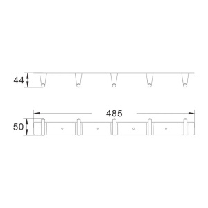 Планка с крючками Shevanik SG5751H