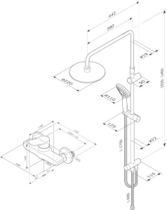 Душевая стойка AM.PM X-Joy F40885A24