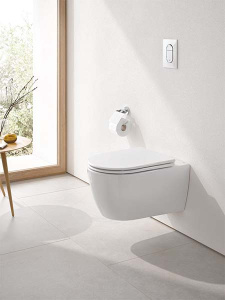 Подвесной унитаз Grohe Essence Ceramic 3957100H безободковый, белый