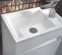 Умывальник Belux Мини 400 белый матовый Solid Surface