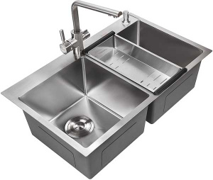 Кухонная мойка Avina HM7848-2B с коландером и дозатором