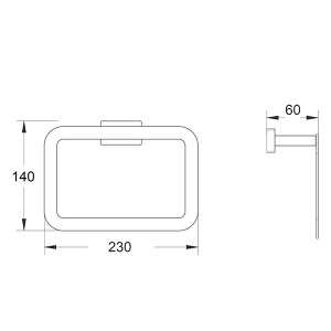 Держатель для полотенец Shevanik SG5606G