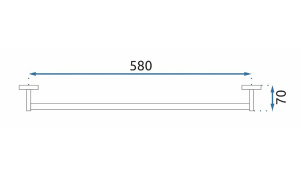Держатель для полотенец Rea Erlo 01 gold 80002