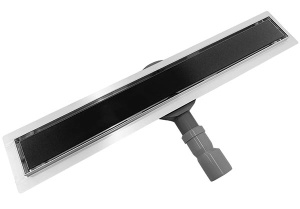 Душевой трап Roxen Black Glass, 60 см