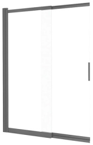Душевая шторка на ванну Deante Prizma Titanium KTJ_D73R, 100х140, прозрачный