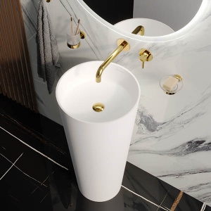 Умывальник Whitecross Air белый матовый Solid Surface