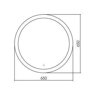 Зеркало Abber Mond AG6202S-0.65 / AG6202SL-0.77, 65х65