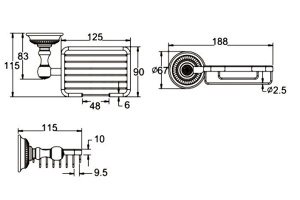 Мыльница Rose RG1404Q
