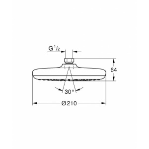 Верхний душ Grohe Tempesta 210 26408000