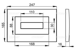 Кнопка для инсталляции Alca Plast M470 / М471 / М478