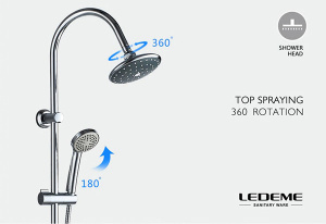 Душевая стойка Ledeme L2412
