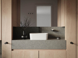 Умывальник Whitecross Garnet белый матовый Solid Surface
