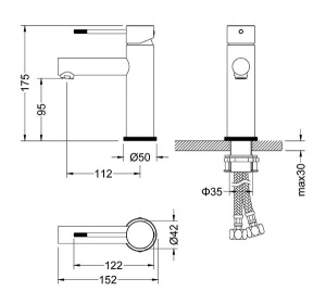 Смеситель для умывальника Timo Saona 2361/00F