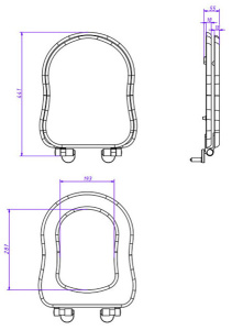 Крышка-сиденье Caprigo Borgo KFe-BB-B136