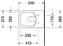 Подвесной унитаз Duravit Rimless DuraStyle 45510900A1