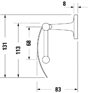 Держатель для туалетной бумаги Duravit Starck T 0099401000