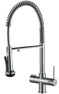Смеситель для кухонной мойки Zorg Steel Hammer SH 2005-1 под фильтр, хром