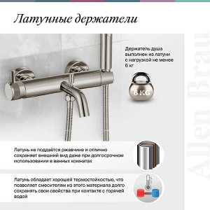 Смеситель для ванны Allen Brau Priority 5.31D10-MG