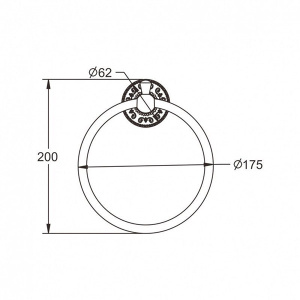 Держатель для полотенец Rose RG1006Q