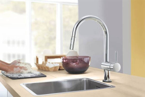Смеситель для кухонной мойки Grohe Minta Touch 31358002 / 31358DC2 сенсорный, хром