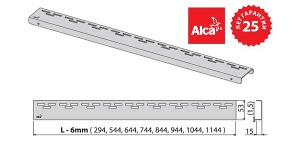 Решетка для душевого трапа AlcaPlast Hope-550L / 650L / 750L / 850L / 950L / 1150L, 64.4 см