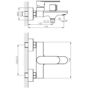 Смеситель для ванны Haiba  HB60590-7