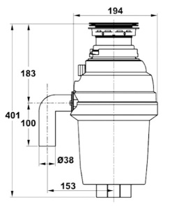 Измельчитель пищевых отходов ZorG ZR-56 D
