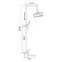 Душевая стойка Rose R2136F