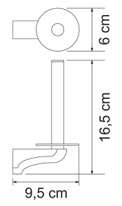 Держатель для туалетной бумаги Wasserkraft Kammel K-8397