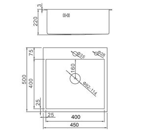 Кухонная мойка Gerhans K34550 / K34550AD, 45х50, сталь