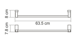 Держатель для полотенец Wasserkraft Lopau K-6030