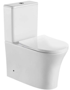 Напольный унитаз Cerutti Adige MW CT9243 / Adige CT7836 безободковый с крышкой Soft Close, белый глянцевый
