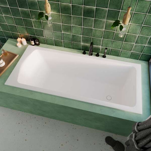 Ванна из искусственного камня Whitecross Coin белый матовый Solid Surface, 175x75, белый матовый