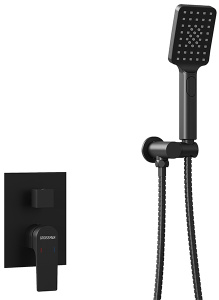 Душевая система скрытого монтажа Grossman Classic 501.K35.04.210 / 501.K35.04.420, черный матовый