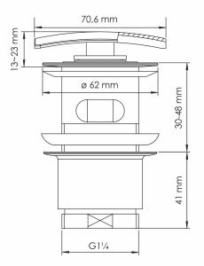 Донный клапан Wasserkraft A165 / A168