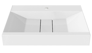 Умывальник Belux Берн Бн-700 / 800 / 900 / 1000 белый матовый Solid Surface, 101х48