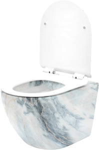 Подвесной унитаз Rea Carlos Rimmles Granit Shiny REA-C8002