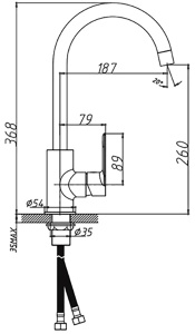 Смеситель для кухонной мойки Haiba HB70505-3