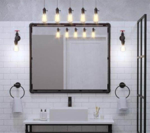 Зеркало Brevita Loft, 120х100/черный