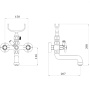 Смеситель для ванны Ganzer GZ15132-D
