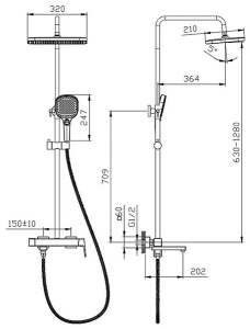 Душевая стойка Raglo R30.24